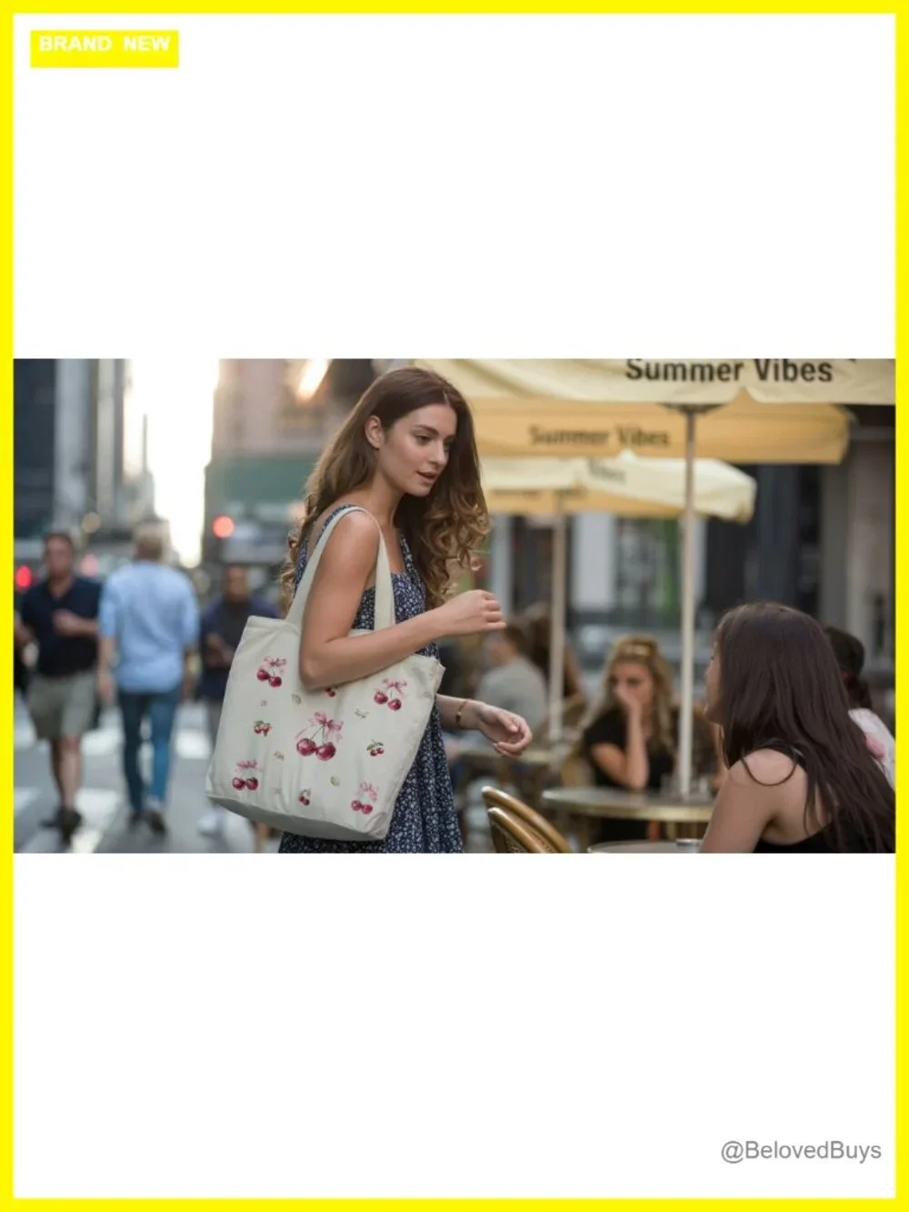 Canvas Tote Bag for Women with Inner Pocket Medium Size
